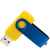 Флешка TWIST COLOR MIX Желтая с синим 4016.04.01.64ГБ, изображение 2