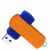 Флешка ELEGANCE COLOR Синяя с оранжевым 4026.01.05.8ГБ, изображение 4