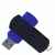 Флешка ELEGANCE COLOR Синяя с черным 4026.01.08.8ГБ, изображение 2