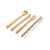 Многоразовый эко-набор столовых приборов Bamboo, Белый, Цвет: белый, Размер: Длина 6 см., ширина 2,5 см., высота 22 см., изображение 7