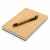 Набор из блокнота и ручки Bamboo, А5, Коричневый, Цвет: коричневый, Размер: Длина 18,8 см., ширина 13 см., высота 1,5 см., изображение 3