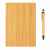Набор из блокнота и ручки Bamboo, А5, Коричневый, Цвет: коричневый, Размер: Длина 18,8 см., ширина 13 см., высота 1,5 см., изображение 7