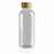 Бутылка для воды из rPET (стандарт GRS) с крышкой из бамбука FSC®, Прозрачный, Цвет: прозрачный,, Размер: Длина 7,4 см., ширина 7,4 см., высота 20,6 см., диаметр 7,4 см., изображение 3