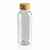 Бутылка для воды из rPET (стандарт GRS) с крышкой из бамбука FSC®, Прозрачный, Цвет: прозрачный,, Размер: Длина 7,4 см., ширина 7,4 см., высота 20,6 см., диаметр 7,4 см., изображение 9