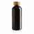Бутылка для воды из rPET (стандарт GRS) с крышкой из бамбука FSC®, Черный, Цвет: черный,, Размер: Длина 7,4 см., ширина 7,4 см., высота 20,6 см., диаметр 7,4 см., изображение 3