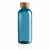 Бутылка для воды из rPET (стандарт GRS) с крышкой из бамбука FSC®, Синий, Цвет: синий,, Размер: Длина 7,4 см., ширина 7,4 см., высота 20,6 см., диаметр 7,4 см., изображение 3