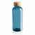 Бутылка для воды из rPET (стандарт GRS) с крышкой из бамбука FSC®, Синий, Цвет: синий,, Размер: Длина 7,4 см., ширина 7,4 см., высота 20,6 см., диаметр 7,4 см., изображение 9