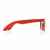 Солнцезащитные очки из переработанного полипропилена GRS, Красный, Цвет: красный,, Размер: Длина 14,5 см., ширина 14,8 см., высота 4,9 см., диаметр 0 см., изображение 3