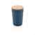 Стакан из переработанного полипропилена GRS с бамбуковой крышкой, 300 мл, Синий, Цвет: синий,, Размер: , высота 12,6 см., диаметр 8,2 см.