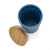 Стакан из переработанного полипропилена GRS с бамбуковой крышкой, 300 мл, Синий, Цвет: синий,, Размер: , высота 12,6 см., диаметр 8,2 см., изображение 3