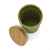 Стакан из переработанного полипропилена GRS с бамбуковой крышкой, 300 мл, Зеленый, Цвет: зеленый,, Размер: , высота 12,6 см., диаметр 8,2 см., изображение 3