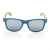 Солнцезащитные очки из переработанного пластика RCS с бамбуковыми дужками, Синий, Цвет: синий,, Размер: Длина 14,3 см., ширина 14,4 см., высота 4,8 см., диаметр 0 см., изображение 5