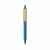 Ручка из переработанного ABS-пластика GRS с бамбуковым клипом, Синий, Цвет: синий,, Размер: , высота 14 см., диаметр 1,1 см., изображение 6