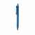 Ручка из переработанного ABS-пластика GRS с бамбуковым клипом, Синий, Цвет: синий,, Размер: , высота 14 см., диаметр 1,1 см., изображение 2