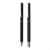 Набор ручек Swiss Peak Cedar из переработанного алюминия RCS, Черный, Цвет: черный,, Размер: , высота 14 см., диаметр 1,2 см.