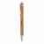 Бамбуковая ручка Bamboo, Серый, Цвет: коричневый, серебряный, Размер: Длина 1 см., ширина 1 см., высота 13,7 см., диаметр 1,1 см., изображение 3