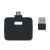 4-портовый USB-хаб, черный, Цвет: черный, Размер: 5.3x4.3x1 см, изображение 4