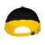 Бейсболка 'BOOSTER', 5 клиньев, металлическая застежка, черный/желтый, 100% хлопок, 260г/м2, Цвет: черный, желтый, изображение 3