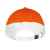 Бейсболка 'BOOSTER', 5 клиньев, металлическая застежка, оранжевый/белый, 100% хлопок, 260г/м2, Цвет: оранжевый, белый, изображение 3