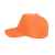 Бейсболка 'Light', 5 клиньев,  застежка на липучке, оранжевый, 100% хлопок, плотность 150 г/м2, Цвет: оранжевый, изображение 2