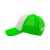 Бейсболка 'RAPPER', 5 клиньев, пластиковая застежка, зеленый неон с белым, 100% полиэстер, 80 г/м2, Цвет: белый, ярко-зеленый, изображение 4