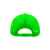 Бейсболка 'RAPPER', 5 клиньев, пластиковая застежка, зеленый неон с белым, 100% полиэстер, 80 г/м2, Цвет: белый, ярко-зеленый, изображение 5