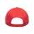 Бейсболка RECY FIVE, 5 клиньев, застежка-липучка, красный, 100 % переработанный полиэстер, 220 г/м2, Цвет: красный, изображение 4