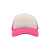Бейсболка 'RAPPER', 5 клиньев, пластиковая застежка, розовый неон с белым, 100% полиэстер, 80 г/м2, Цвет: белый, розовый, изображение 4