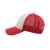 Бейсболка 'RAPPER', 5 клиньев, пластиковая застежка,красный с белым,100% полиэстер,плотность 80 г/м2, Цвет: белый, красный, изображение 2