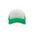 Бейсболка 'RAPPER', 5 клиньев, пластиковая застежка, зеленый с белым, 100% п/э, плотность 80 г/м2, Цвет: белый, зеленый, изображение 3