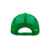 Бейсболка 'RAPPER', 5 клиньев, пластиковая застежка, зеленый с белым, 100% п/э, плотность 80 г/м2, Цвет: белый, зеленый, изображение 4