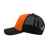 Бейсболка 'RAPPER',5 клиньев,пластиковая застежка,оранжевый с черным,100% полиэстер,плотность80 г/м2, Цвет: оранжевый, черный, изображение 2