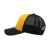 Бейсболка 'RAPPER', 5 клиньев, пластиковая застежка,желтый с черным,100% п/э, плотность 80 г/м2, Цвет: желтый, черный, изображение 2