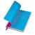 Бизнес-блокнот 'Funky' розовый с  голубым  форзацем, мягкая обложка,  линейка, Цвет: розовый, голубой, изображение 2