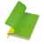 Бизнес-блокнот 'Funky', 130*210 мм, желтый, зеленый форзац, мягкая обложка, блок- линейка, Цвет: желтый, зеленый, изображение 2