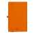 Бизнес-блокнот 'Gracy', 130х210 мм, оранжев., кремовая бумага, гибкая обложка, в линейку, на резинке, изображение 3
