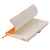 Бизнес-блокнот 'Gracy', 130х210 мм, оранжев., кремовая бумага, гибкая обложка, в линейку, на резинке, изображение 4