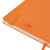 Бизнес-блокнот 'Gracy', 130х210 мм, оранжев., кремовая бумага, гибкая обложка, в линейку, на резинке, изображение 7