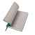 Бизнес-блокнот 'Biggy', B5 формат, зеленый, серый форзац, мягкая обложка, в клетку, Цвет: зеленый, изображение 4