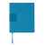 Бизнес-блокнот 'Tweedi', 150х180 мм, лазурный, кремовая бумага, гибкая обложка, в линейку, Цвет: лазурный, изображение 2