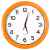 Часы настенные 'ПРОМО' разборные , оранжевый,  D28,5 см, пластик, Цвет: оранжевый, Размер: D28,5 см, изображение 2
