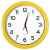 Часы настенные 'ПРОМО' разборные , желтый,  D28,5 см, пластик, Цвет: желтый, Размер: D28,5 см, изображение 2