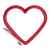 Формочка для приготовления яичницы  'Сердце', 2см, красный, силикон, пластик, Цвет: красный, изображение 2