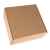 Коробка подарочная BOX, размер 20,5*21* 11см, картон МГК бур., самосборная, Цвет: коричневый, изображение 2