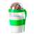 Контейнер для еды YOPLAT с ложкой, зеленый, 420 мл, 16,3х9см, пластик, Цвет: зеленый, изображение 2