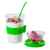 Контейнер для еды YOPLAT с ложкой, зеленый, 420 мл, 16,3х9см, пластик, Цвет: зеленый, изображение 3
