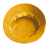 Панама BRIM, желтый, 100% хлопок, твил, 250 г/м2, Цвет: желтый, изображение 3