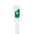 KIKI, ручка шариковая, ярко-зеленый/белый, пластик, Цвет: белый, ярко-зеленый, изображение 3