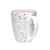 Кружка TERRAZZO, белый с розовым, 330мл, фарфор, Цвет: белый, розовый, изображение 3
