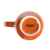 Кружка PERLA, оранжевый с белым, 350мл, фарфор, Цвет: оранжевый, белый, изображение 2
